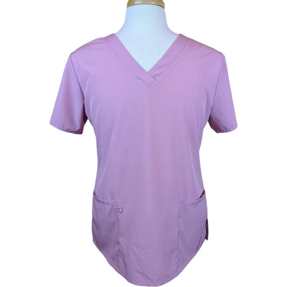 Scrubs Top In Pink Size L By 4Flex